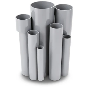 UPVC Pipes Schedule 40 Size 6 Inch Thickness 7.11 mm Gray