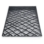 Hot Rolled Steel Expanded Metal Mesh 2.8 mm Thickness 2.44 m Width 1 m Length, Black