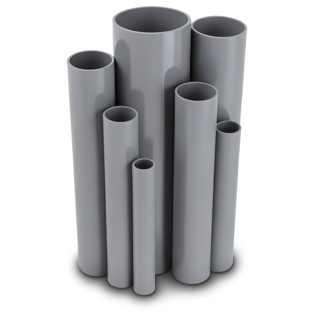 UPVC Pipes Schedule 80 Size ¾ inch Thickness 3.91 mm Gray