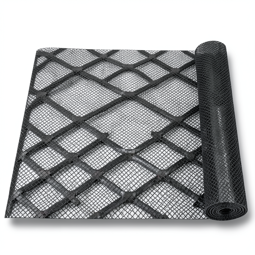 Hot Rolled Steel Expanded Metal Mesh 2.7 mm Thickness Width 2.44 m Length 1 m