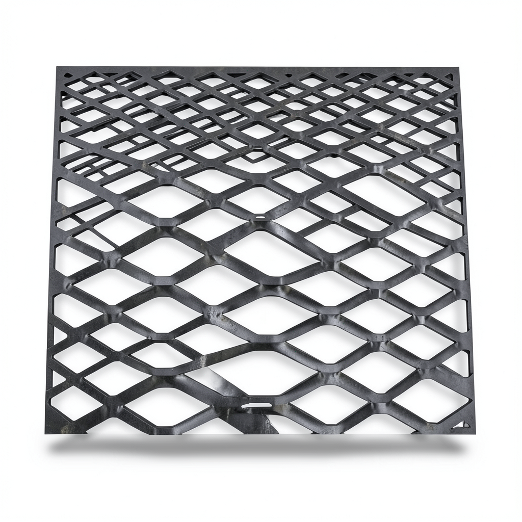Hot Rolled Black Steel Expanded Metal Mesh Bahri 2 mm Thickness 2.44 m Width 2 m Length | Bait Al Tatawor