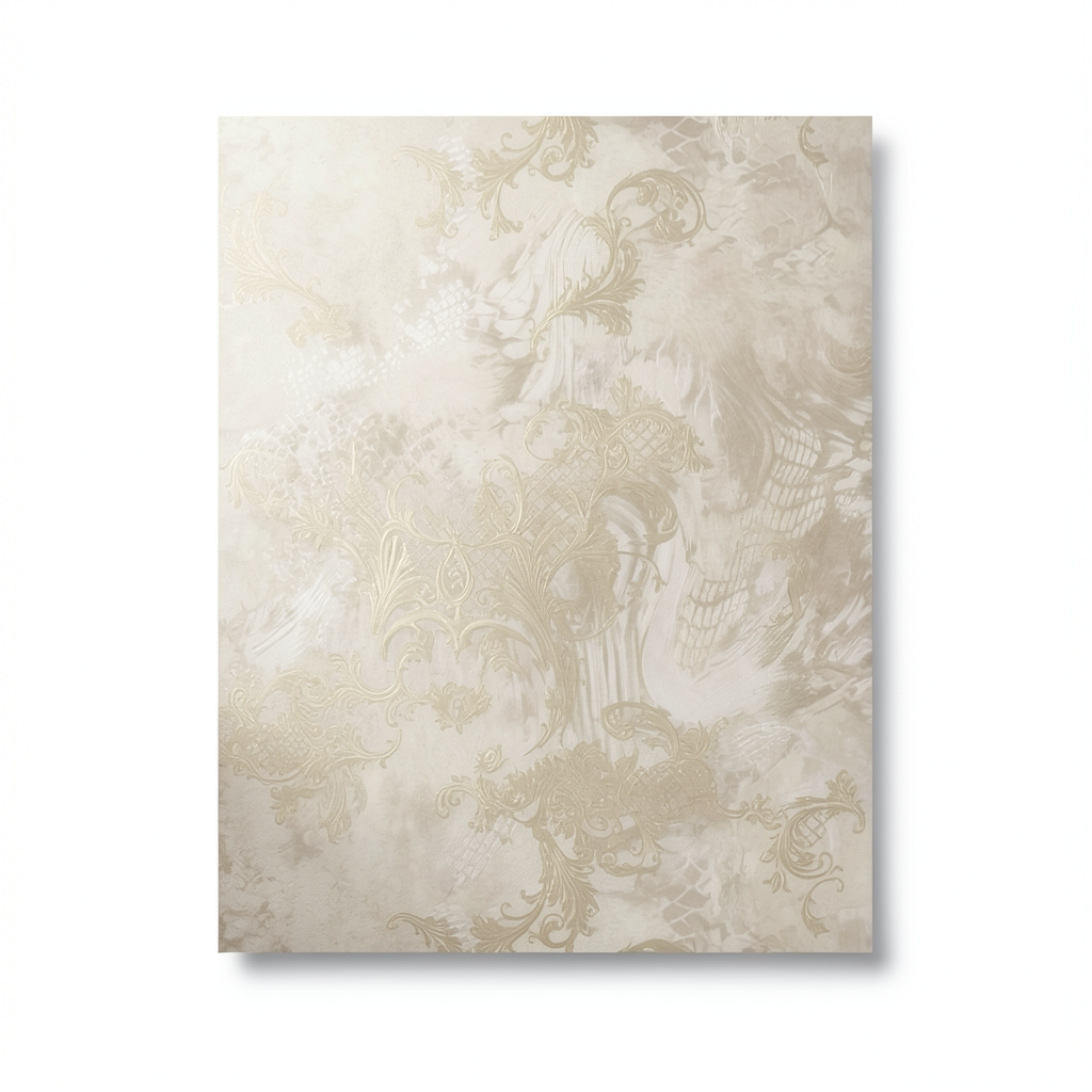 Italian Wallpaper Pattern Design Beige Color, Size 10mx0.70m, Model 14076