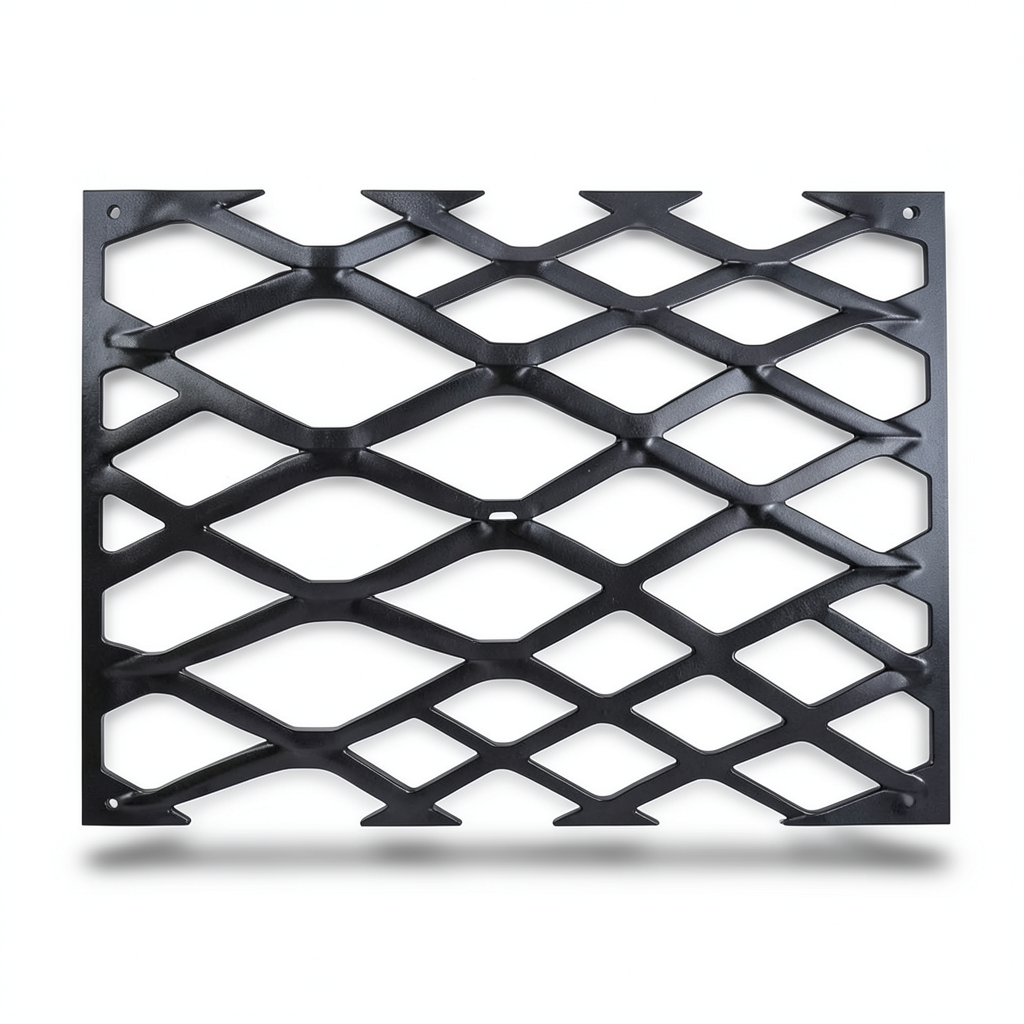 Hot Rolled Black Steel Expanded Metal Mesh Bahri 1.7 mm Thickness 2.44 m Width 3 m Length