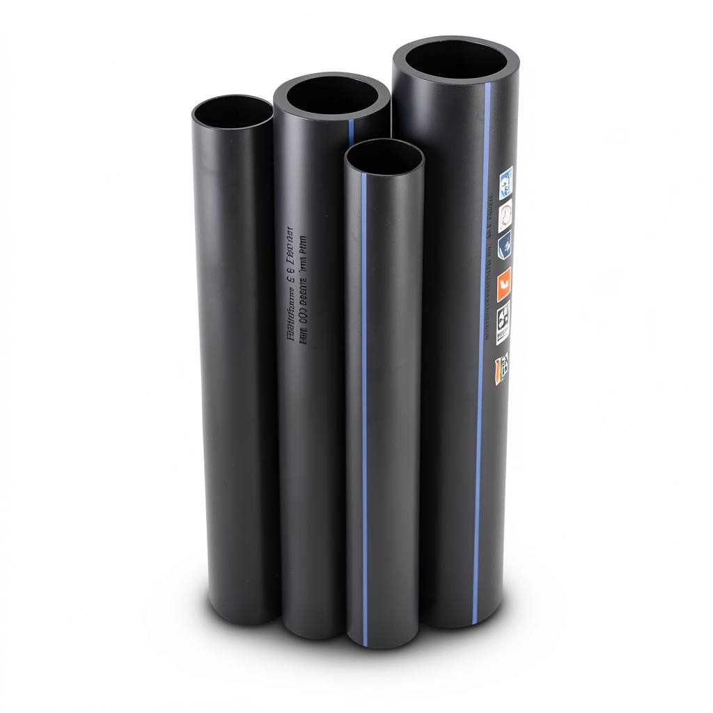 مواسير HDPE PE 80 ضغط 6 بار قطر خارجي 160 مم سمك 7.3 مم لون اسود | نيبروبلاست