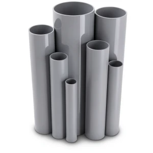 مواسير UPVC مقاس ½ 2 إنش سمك 2.79 مم لون رمادي