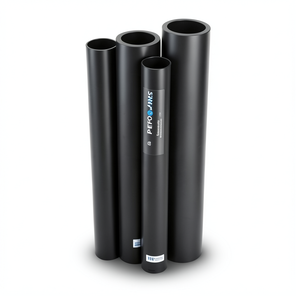 مواسير HDPE PE 80 ضغط 6 بار قطر خارجي 250 مم سمك 11.4 مم لون أسود | نيبروبلاست