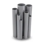 مواسير UPVC جدول 40 مقاس 1 إنش سمك 3.38 مم لون رمادي