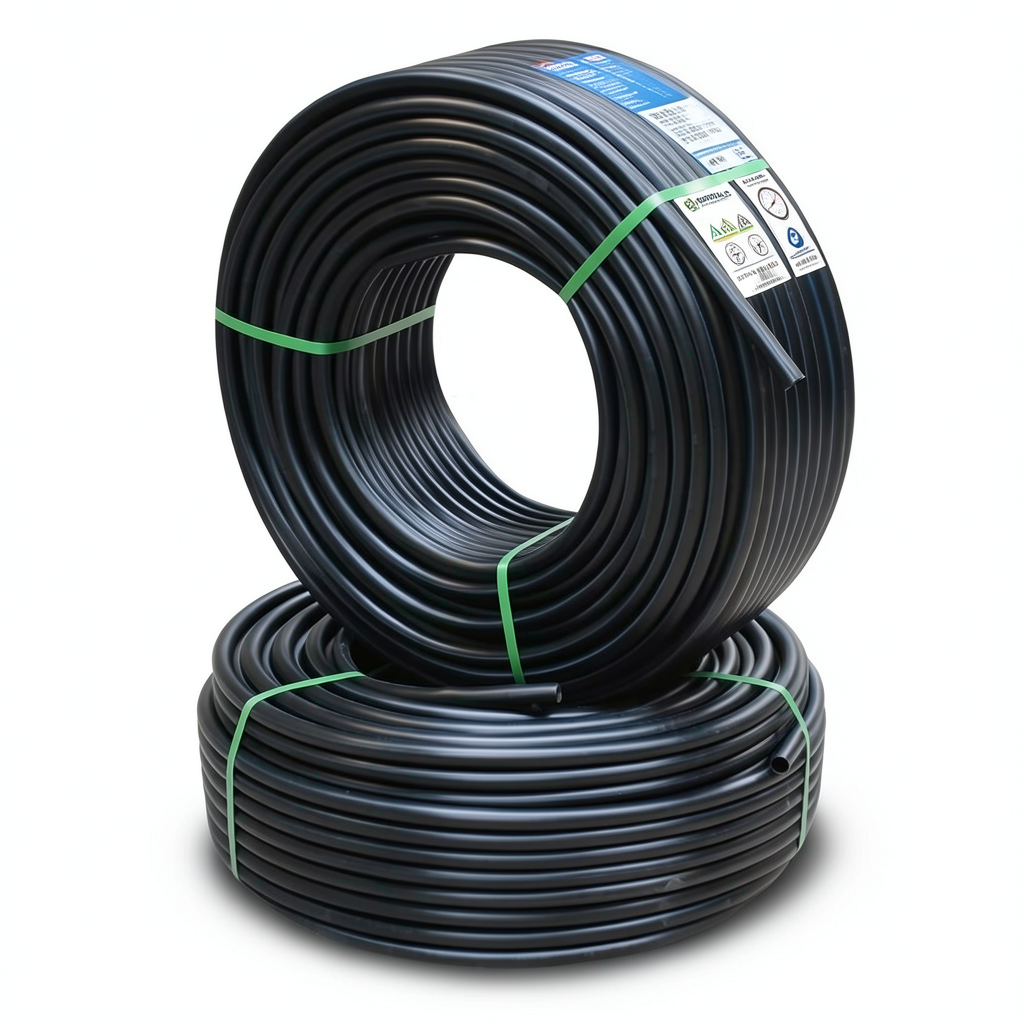 HDPE Pipes PE 80 Pressure 6 Bar Diameter 50 mm Thickness 2.3 mm Black | NEPROPLAST