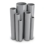 مواسير UPVC جدول 40 مقاس ½ 1 إنش سمك 3.68 مم لون رمادي