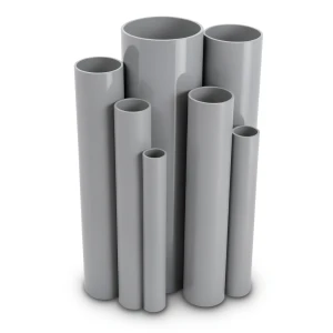 مواسير UPVC جدول 40 مقاس ½ 1 إنش سمك 3.68 مم لون رمادي