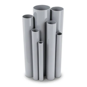 مواسير UPVC جدول 40 مقاس 2 إنش سمك 3.91 مم لون رمادي