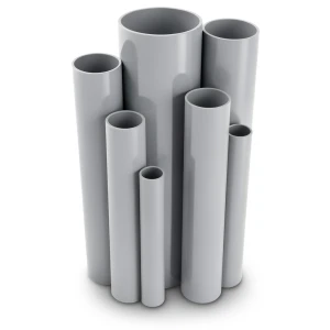 مواسير UPVC جدول 40 مقاس ½ 2 إنش سمك 5.16 مم لون رمادي