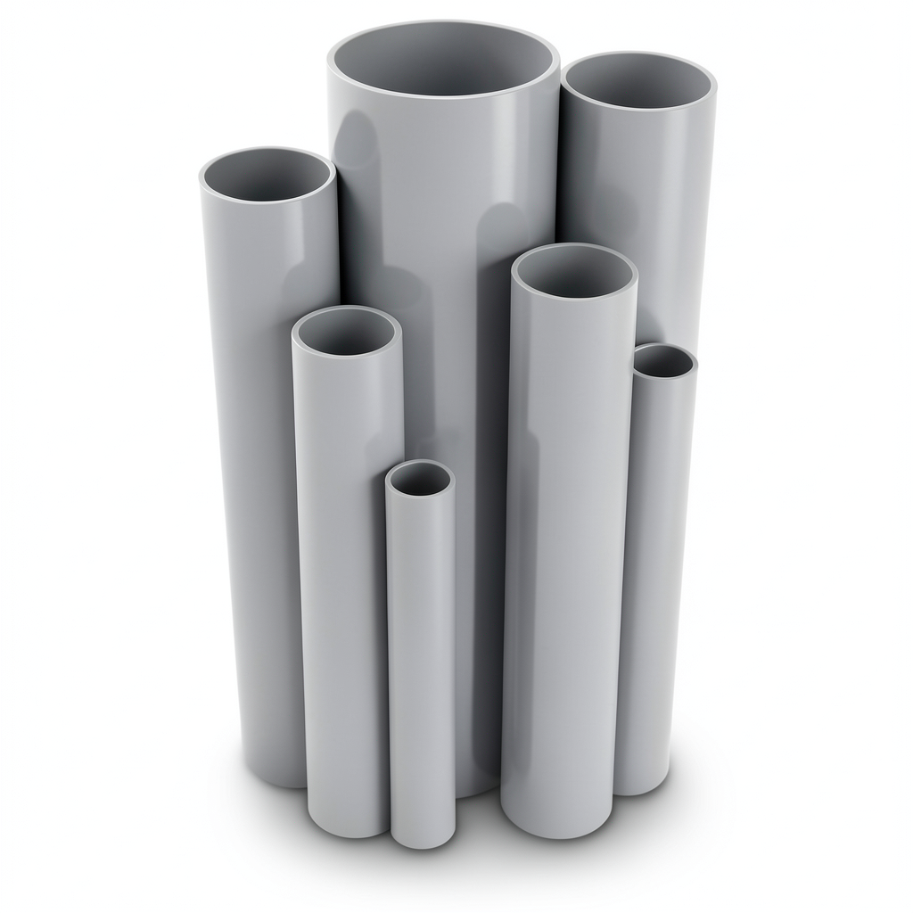 UPVC Pipes Schedule 40 Size 2 ½ inch Thickness 5.16 mm Gray