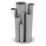 مواسير UPVC جدول 80 مقاس ½ إنش سمك 3.73 مم لون رمادي