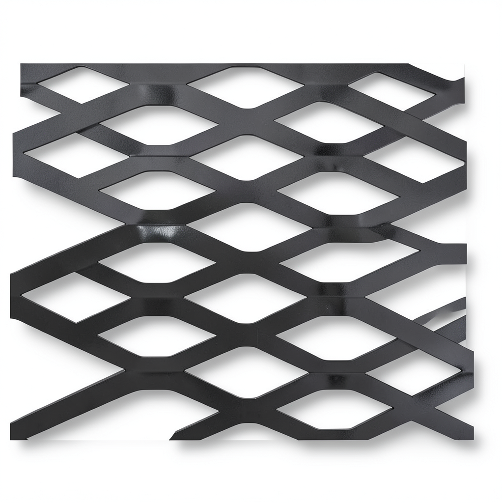 Hot Rolled Steel Expanded Metal Mesh Bahri 2.3 mm Thickness 2.44 m Width 3 m Length