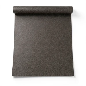 Italian Patterned Wall Covering Size 10m x 0.73m, Dark Brown