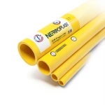 HDPE Pipes PE 80 Pressure 10 Bar Diameter 180 mm Thickness 13.3 mm Yellow | NEPROPLAST