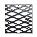 Hot Rolled Black Steel Expanded Metal Mesh Bahri 2.8 mm Thickness 2.44 m Width 3 m Length