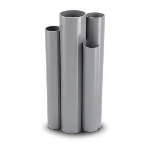 مواسير UPVC جدول 80 مقاس 1 إنش سمك 4.55 مم لون رمادي