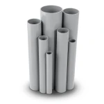 مواسير UPVC جدول 80 مقاس ½ 1 إنش سمك 5.08 مم لون رمادي