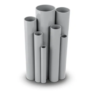 مواسير UPVC جدول 80 مقاس ½ 1 إنش سمك 5.08 مم لون رمادي