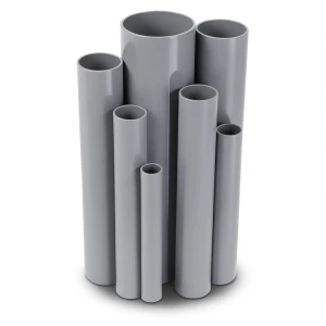 مواسير UPVC جدول 80 مقاس 2 إنش سمك 5.54 مم لون رمادي