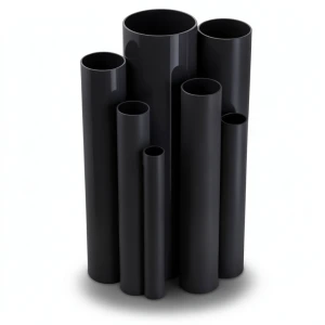 UPVC Pipes 15 Bar Pressure 88.7 mm Diameter 5.7 mm Thickness Black