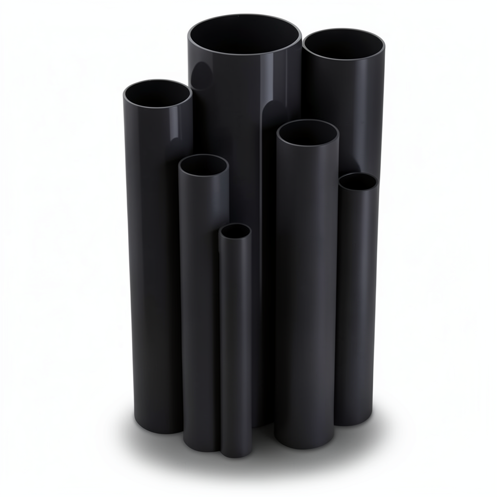 مواسير UPVC ضغط 15 بار قطر خارجي 88.7 مم سمك 5.7 مم لون اسود