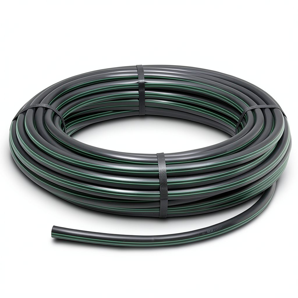 HDPE Coil Pipe Pressure 4 Bar PE 80, 63 mm OD, 1.8 mm Thickness, Black