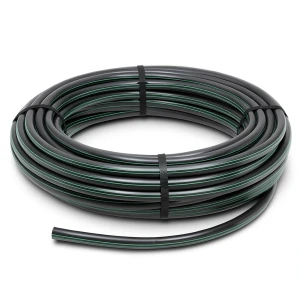 لفة أنابيب بلاستيك HDPE ضغط 4 بار PE 80، قطر خارجي 90 مم، سمك 2.2 مم، لون أسود
