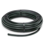 لفة أنابيب بلاستيك HDPE ضغط 4 بار PE 80 قطر خارجي 110 مم SDR 41 أسود مع خط أخضر