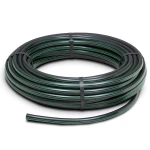 لفة أنابيب بلاستيك HDPE ضغط 4 بار PE 80 قطر خارجي 110 مم SDR 41 أسود مع خط أخضر