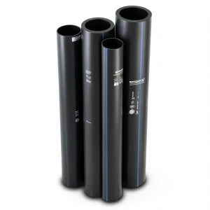 HDPE Pipes PE 80 Pressure 6 Bar Outside Diameter 200 mm Thickness 9.1 mm Black | NEPROPLAST