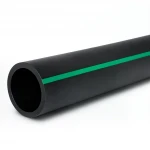 HDPE Polyethylene Pipe  PN 10 Bar [PE 80] Outside Diameter 500 mm  SDR 13.6  Color Black with Green Stripes | Almona Factory