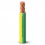 150mm Single Wire 450/750Voltage Rating, Stranded Copper Conductor PVC Insulated, Yellow/Green Color | Alfanar