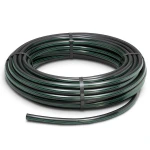 لفة أنابيب بلاستيك HDPE ضغط 4 بار PE 80 قطر خارجي 110 مم SDR 33 أسود مع خطوط خضراء