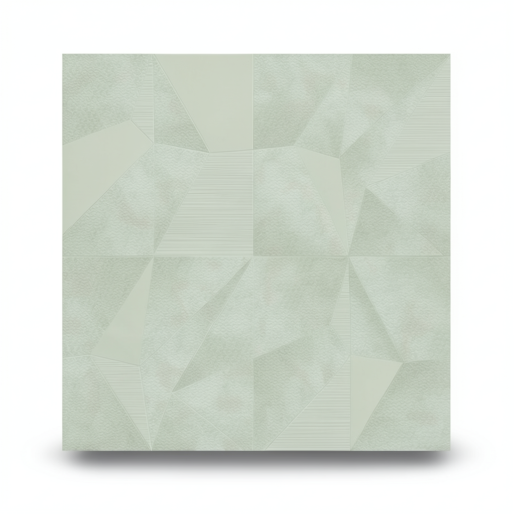 ورق جدران هندسي ايطالي 10 م×0.73 م لون اخضر باهت موديل Z90027