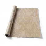 Italian wallpaperclassic design, size 10 m x 1.06 m, light brown color, model 81806