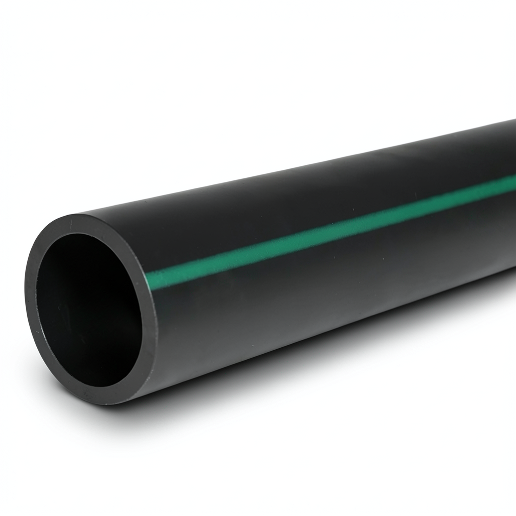 HDPE Pipe Pressure 4 Bar PE 80 Size OD 200 mm SDR 41 Black