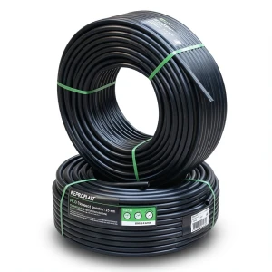 أنابيب HDPE PE 80 ضغط 6 بار قطر خارجي 125 مم سمك 5.7 مم لون أسود | نيبروبلاست