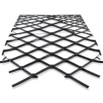Bait Al Tatawor Expanded Metal Mesh Hot Rolled Black Steel 1.8mm Thickness 2.44m Width 4m Length Bahri