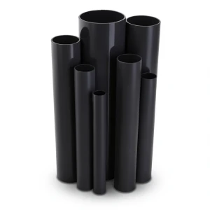 مواسير UPVC ضغط 15 بار قطر خارجي 75.3 مم سمك 5.5 مم لون اسود