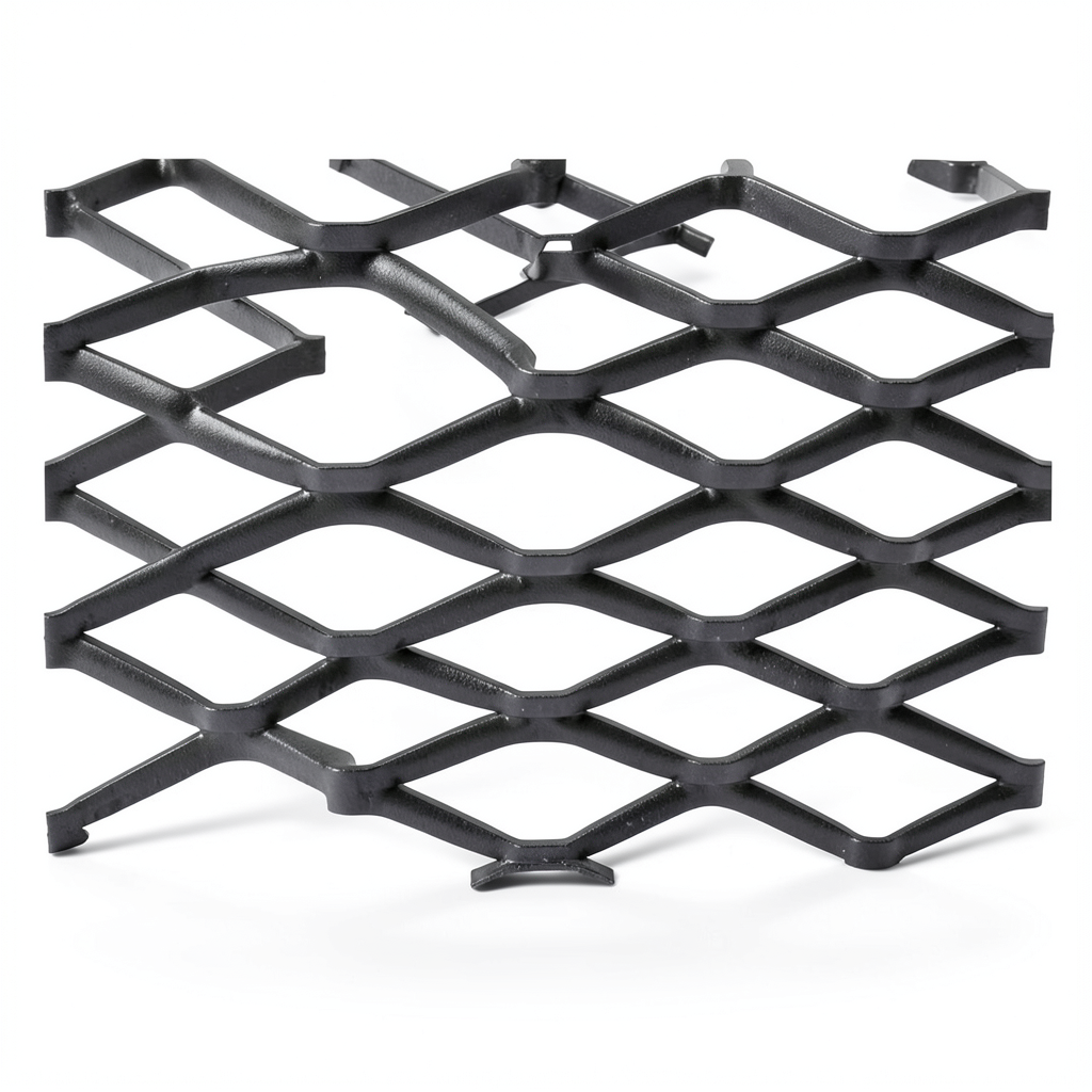 Bait Al Tatawor Hot Rolled Black Expanded Metal Mesh 2.7mm Thickness 2.44m Width 4m Length