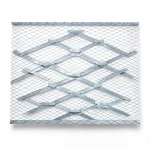 Galvanised Steel Expanded Metal Mesh  Bahri Thickness 2 mm Width 2.44  meter Length 4 meter | Bait Al Tatawor Company