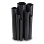 مواسير UPVC ضغط 15 بار قطر خارجي 88.7 مم سمك 5.7 مم لون اسود