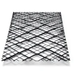 Bahri Hot Rolled Black Steel Expanded Metal Mesh 2.8mm x 2.44m x 4m - Bait Al Tatawor