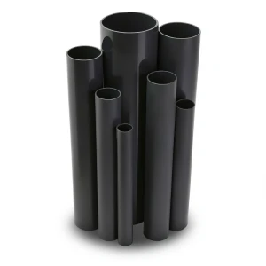 مواسير UPVC ضغط 15 بار قطر خارجي 89.1 مم سمك 6.6 مم لون اسود