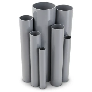 UPVC Pipes Nominal Pressure 6 Bar Outside Diameter 114.5 mm Thickness 4 mm Gray