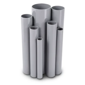 UPVC Pipes Pressure 9 Bar Outside Diameter 114.1 mm Thickness 4.5 mm Gray