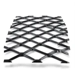 Hot Rolled Steel Expanded Metal Mesh 3 mm Thickness 2.44x4 m Black